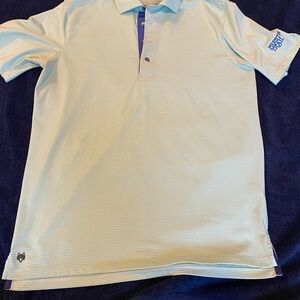 Greyson striped golf shirt